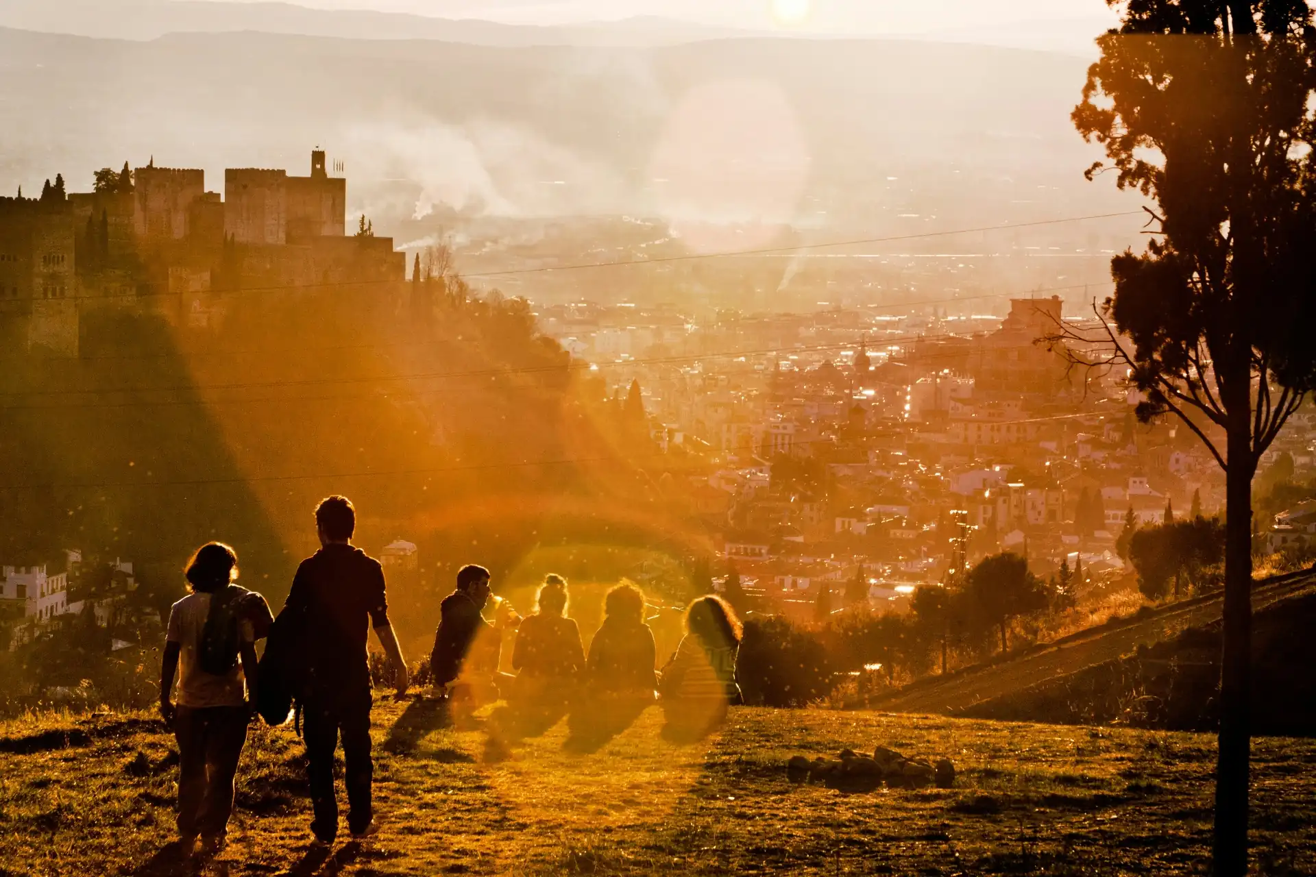 Sacromonte caves and San Miguel viewpoint in Granada